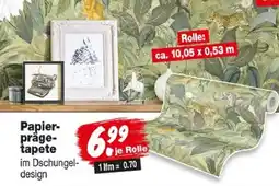 Repo Markt Papier-präge-tapete im Dschungel-design Angebot