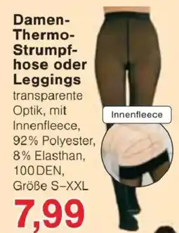Jawoll Damen-Thermo-Strumpfhose oder Leggings Angebot