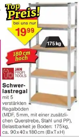 Jawoll Schwerlastregal JAN PROFI TOOLS Angebot