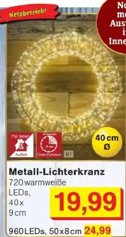 Jawoll Metall-Lichterkranz Angebot
