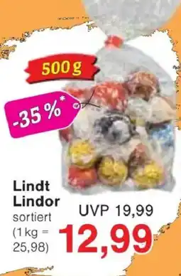 Jawoll Lindt Lindor sortiert Angebot