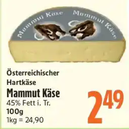 inkoop Mammut Käse Angebot