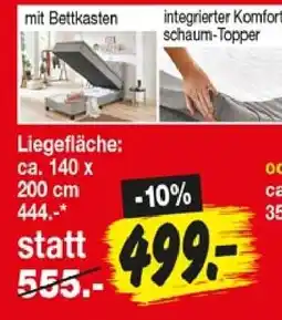 Repo Markt Bett mit Bettkasten Angebot