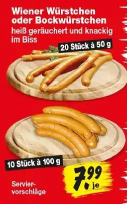 Repo Markt Wiener Würstchen oder Bockwürstchen Angebot