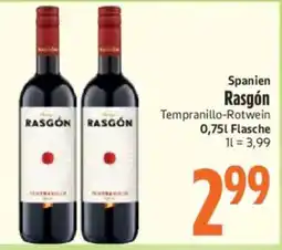 inkoop Rasgón Tempranillo-Rotwein Angebot