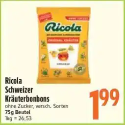 inkoop Ricola Schweizer Kräuterbonbons Angebot