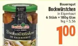 inkoop Bauerngut Bockwürstchen Angebot