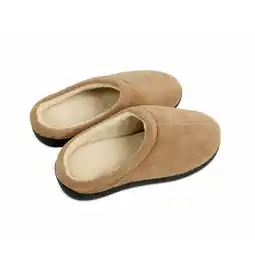 Netto Marken-Discount VITALmaxx Komfort-Slipper 37/38 hellbraun/schwarz mit Gel Angebot