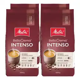Netto Marken-Discount Melitta Bella Crema Intenso ganze Bohne 1 kg, 4er Pack Angebot