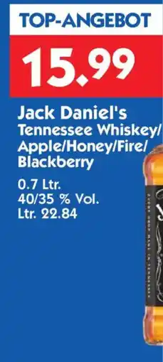 Hol'ab Getränkemarkt Jack Daniel's Tennessee Whiskey Angebot