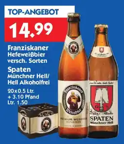 Hol'ab Getränkemarkt Franziskaner Hefeweissbier Angebot