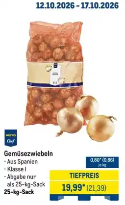 METRO Gemüsezwiebeln METRO Chef Angebot
