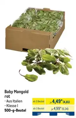 METRO Baby Mangold rot Angebot