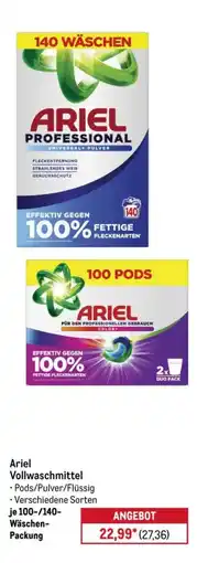 METRO Ariel Vollwaschmittel Angebot
