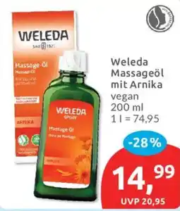 Budni Weleda Massageöl mit Arnika vegan Angebot