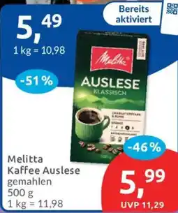 Budni Melitta Kaffee Auslese gemahlen Angebot