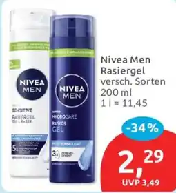 Budni Nivea Men Rasiergel Angebot