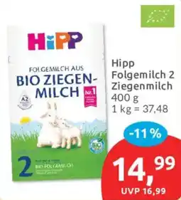 Budni Hipp Folgemilch 2 Ziegenmilch Angebot