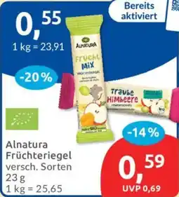 Budni Alnatura Früchteriegel Angebot