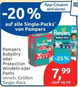 Budni Pampers BabyDry oder Protection Windeln oder Pants Angebot