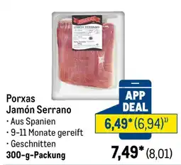 METRO Porxas Jamón Serrano Angebot