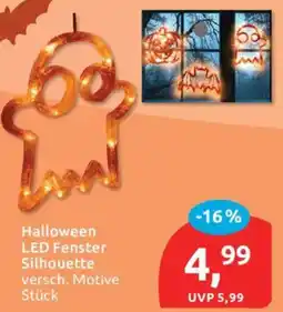 Budni Halloween LED Fenster Silhouette Angebot