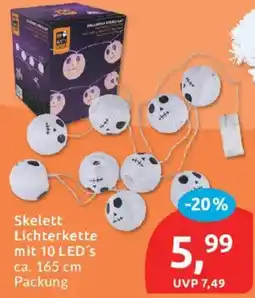 Budni Skelett Lichterkette Angebot