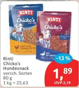 Budni Rinti Chicko's Hundesnack Angebot