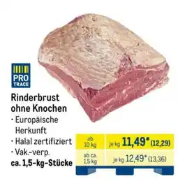 METRO PRO TRACE Rinderbrust ohne Knochen Angebot