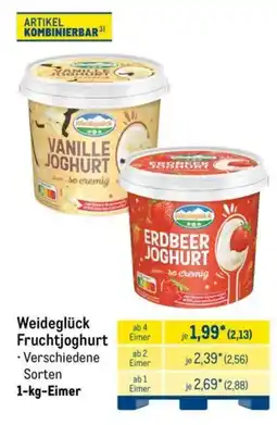 METRO Weideglück Fruchtjoghurt Angebot