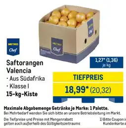 METRO Saftorangen Valencia Angebot