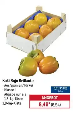 METRO Kaki Rojo Brillante Angebot