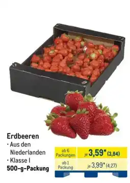 METRO Erdbeeren Angebot