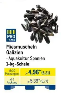 METRO PRO TRACE Miesmuscheln Galizien Angebot