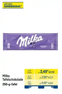 METRO Milka Tafelschokolade Angebot