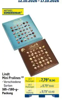 METRO Lindt Mini Pralines Angebot