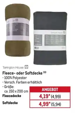 METRO Tarrington House Fleece- oder Softdecke Angebot