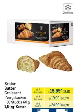 METRO Bridor Butter Croissant Angebot