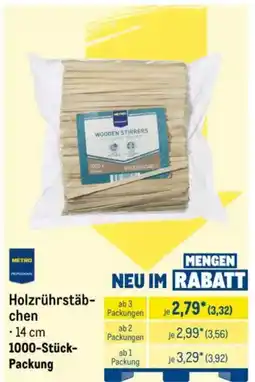 METRO Holzrührstäbchen Angebot