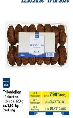 METRO Metro Chef Frikadellen Angebot