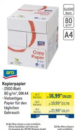 METRO aro Kopierpapier Angebot