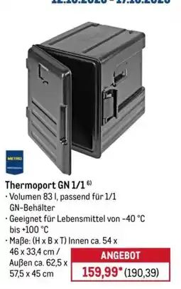 METRO Thermoport GN 1/1 Angebot