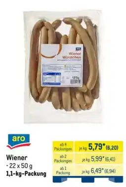 METRO aro Wiener Angebot