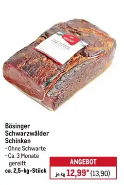 METRO Bösinger Schwarzwälder Schinken Angebot