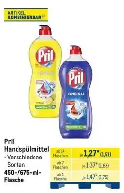 METRO Pril Handspülmittel Angebot
