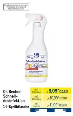 METRO Dr. Becher Schnell-desinfektion Angebot