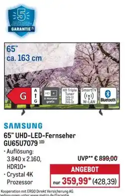 METRO SAMSUNG 65" UHD-LED-Fernseher Angebot