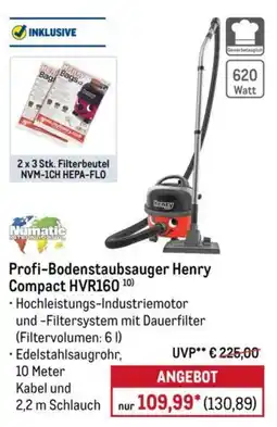 METRO Profi-Bodenstaubsauger Henry Compact HVR160 Angebot