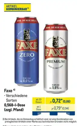 METRO Faxe Angebot