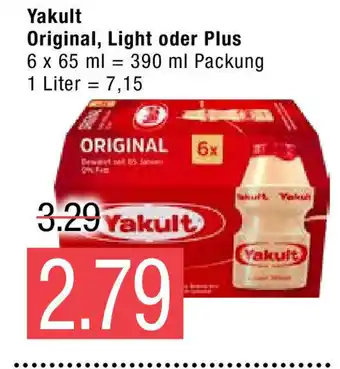 Marktkauf Yakult Original, Light o. Plus 6*65ml Angebot